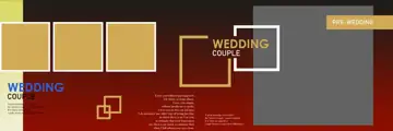 Modern & Graceful Wedding Album 12x36 PSD with Lotus Design