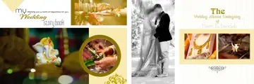 Modern & Graceful Wedding Album 12x36 PSD with Silk Texture
