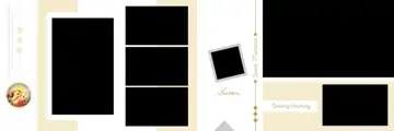 Modern & Luxury Wedding Album 12x36 PSD with Geometric Lines