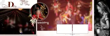 Modern Pastel Clouds Karizma Wedding Album 12x36 PSD