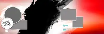Modern & Regal Wedding Album 12x36 PSD with Brush Strokes