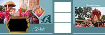 Modern Wedding Album 12x36 PSD – Temple Motif
