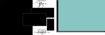 Modern Wedding Album 12x36 PSD with Vintage Frame