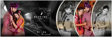 Muslim Wedding Album 12x36 PSD – Modern Peacock Art Design