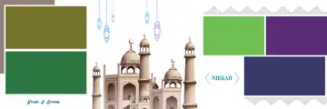 Muslim Wedding Album 12x36 PSD – Regal Bokeh Lights Design