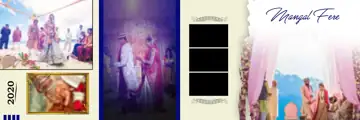 Ornate Bokeh Lights Wedding Album 12x36 PSD