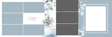 Ornate & Bright Wedding Album 12x36 PSD with Brush Strokes