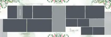 Ornate & Charming Wedding Album 12x36 PSD with Vintage Frame