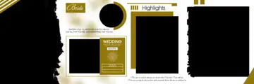 Ornate & Graceful Wedding Album 12x36 PSD with Paisley Pattern