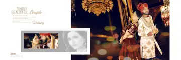 Ornate Kolam Pattern Wedding Album 12x36 PSD