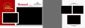 Ornate & Ornate Wedding Album 12x36 PSD with Geometric Lines