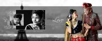 Ornate Photo Album 12x30 PSD for Wedding – Floral Border