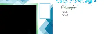 Ornate Pre-Wedding Album Background PSD with Pastel Clouds
