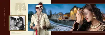 Ornate & Regal Wedding Album 12x36 PSD with Lotus Design