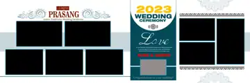 Ornate & Royal Wedding Album 12x36 PSD with Brush Strokes