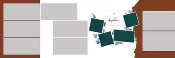 Ornate & Soft Pastel Wedding Album 12x36 PSD with Brush Strokes