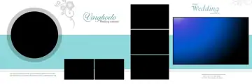 Ornate & Timeless Wedding Album 12x36 PSD with Bokeh Lights