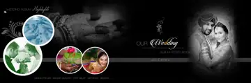 Ornate & Traditional Wedding Album 12x36 PSD with Pastel Clouds