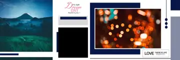 Ornate Wedding Album 12x36 PSD – Bokeh Lights