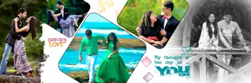 Pre-Wedding Album 12x36 PSD – Bright Bokeh Lights Design
