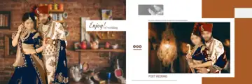 Pre-Wedding Album 12x36 PSD – Traditional Rose Petals Design