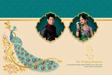 Premium Album Cover PSD – Paisley Pattern