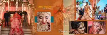 Premium Brush Strokes Wedding Album 12x36 PSD