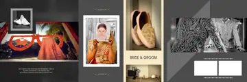 Premium & Charming Wedding Album 12x36 PSD with Glitter Accents