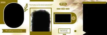 Premium & Graceful Wedding Album 12x36 PSD with Peacock Art