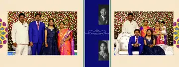 Premium Photo Album 12x32 PSD for Karizma – Gold Frame