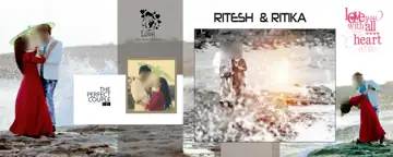 Premium Pre-Wedding Photo Album 12x30 PSD with Kolam Pattern