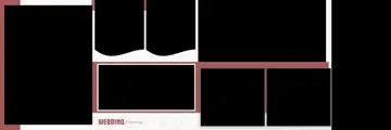 Premium & Soft Pastel Wedding Album 12x36 PSD with Brush Strokes