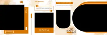 Premium & Vibrant Wedding Album 12x36 PSD with Lotus Design