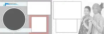 Premium Wedding Album 12x36 PSD – Floral Border