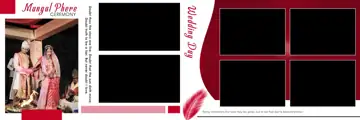Premium Wedding Album 12x36 PSD – Paisley Pattern