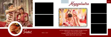 Premium Wedding Album 12x36 PSD with Bokeh Lights