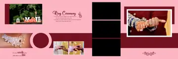 Premium Wedding Album 12x36 PSD with Pastel Clouds