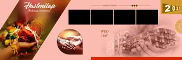 Puberty Ceremony Wedding Album 12x36 PSD – Premium Pastel Clouds Design