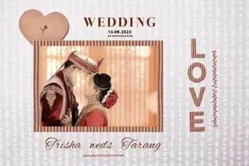 Regal Album Cover 12x18 PSD for Wedding – Temple Motif