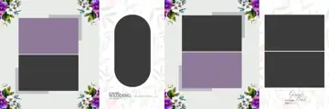 Regal & Cinematic Wedding Album 12x36 PSD with Lotus Design