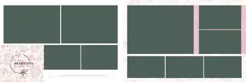Regal & Cinematic Wedding Album 12x36 PSD with Silk Texture