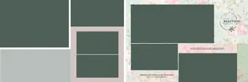 Regal & Dreamy Wedding Album 12x36 PSD with Peacock Art
