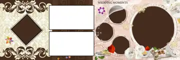 Regal & Golden Wedding Album 12x36 PSD with Silk Texture