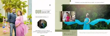 Regal Lotus Design Birthday & Baby Album PSD
