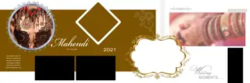 Regal Silk Texture Mehndi Wedding Album 12x36 PSD