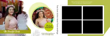 Regal Wedding Album 12x36 PSD – Floral Border