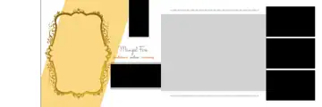 Regal Wedding Album 12x36 PSD with Kolam Pattern