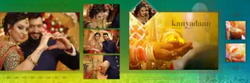 Regal Wedding Album 12x36 PSD with Peacock Art