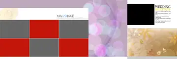 Rich Maroon & Artistic Wedding Album 12x36 PSD with Lotus Design