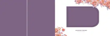 Rich Maroon & Cinematic Wedding Album 12x36 PSD with Watercolour Splash